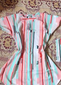 Striped Belted Dress