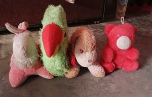 Set of 4 Plush Stuffed Toys
