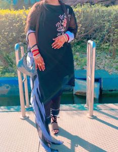 Stylish Black Georgette Dress