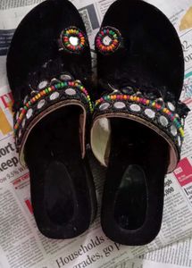 Boho Chic Black Platform Sandals