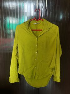 Lime Green Button-Up Shirt