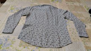 Men's Floral Print Long Sleeve Shirt