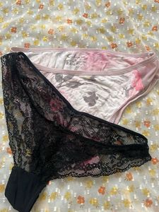 2 Pack Women's Briefs - Floral & Lace