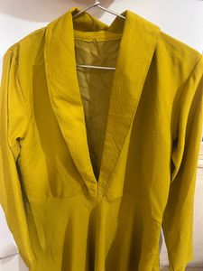 Stylish Yellow Asymmetrical Kurta