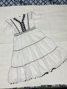 Embroidered White Kurta Top