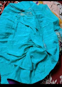 Stunning Blue Anarkali Gown with Embroidery