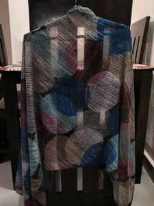 Colorful Circle Patterned Scarf
