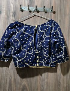 Stunning Blue Sequined Blouse