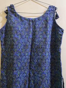 Blue Patterned Kurti