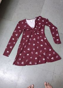 Cute Tie Knot Bow Dress Price Drop