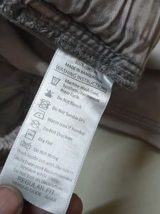 Grey Cargo Jogger Pants
