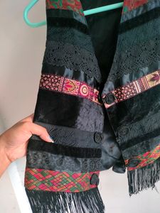 Black waistcoat