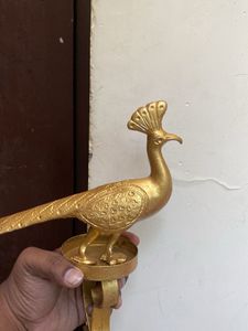 Golden Peacock Showpiece