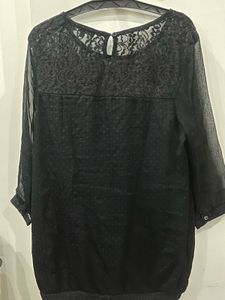 Elegant Black Lace Top
