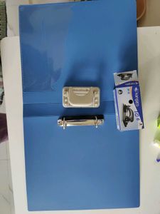 Blue 2 Ring Binder &amp; Hole Puncher COMBO