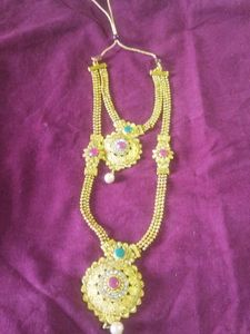 Exquisite Gold Tone Necklace &amp; Earring Set