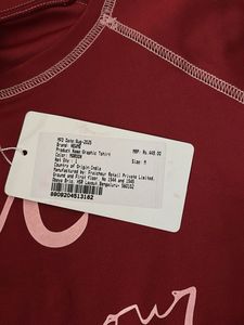 Maroon 'Love is Your Compass' Crop Top