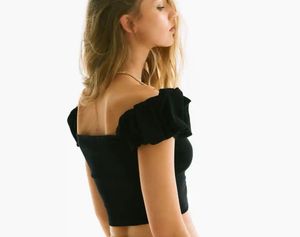 H&amp;M puffy off-shoulder top