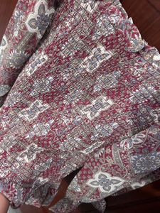 Boho Square Neck Smocked Top