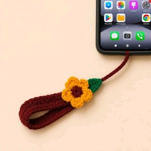 Crochet Flower Phone Charm❤️