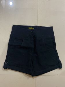 High Waist Black Shorts