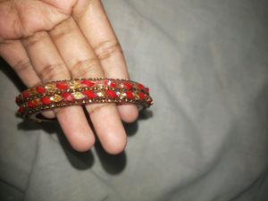 Red Kada Bangle Set ,Never Used ,New