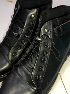 Black Leather Boots