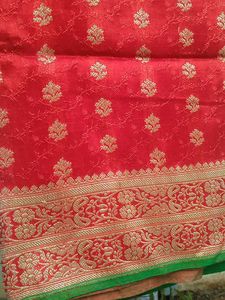 Red Banarasi Silk Saree