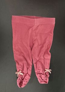 Adorable Pink Leggings with Bow Detail