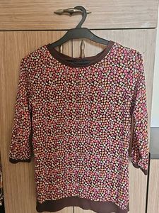 Floral Print 3/4 Sleeve Top