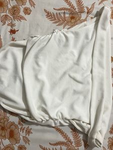 White Ruched top bust size 35