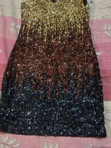 Sparkling Sequined Ombre Dress