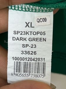Green Zip Neck Top