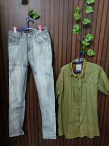 Men's Shirt &amp; Jeans Combo