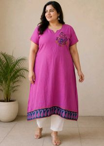 Pink Embroidered Kurta 🩷