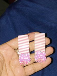 Cute Pink Cloud Hair Clips