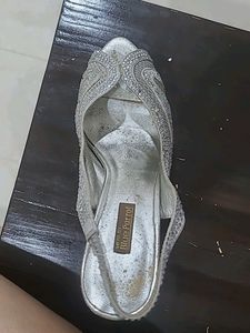 Price Dropped Beautiful Party Wear Silver High Hee