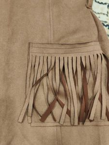Stylish Brown Fringe Dress