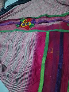 " Discount Offer"Net Saree With Blouse
