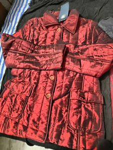 Red Quilted Jacket