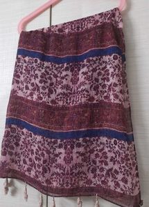 3 Shawls/stoles -black,brown,violet