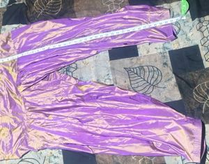 **Women's Shiny Satin Harem Salwar Pant | Elastic