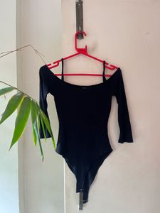 forever 21 Black Off-Shoulder Bodysuit
