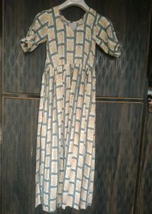 Vintage Style Patterned Dress