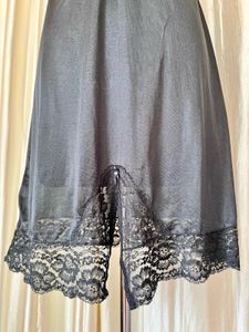 Black Lace Trim Slip Dress