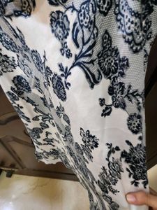Elegant Floral Print Chemise Satin Silk Dress
