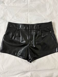 Faux Leather Shorts