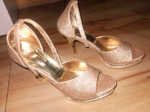 Sparkling Gold Heels