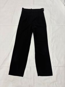 Classic Black Wide-Leg Trousers