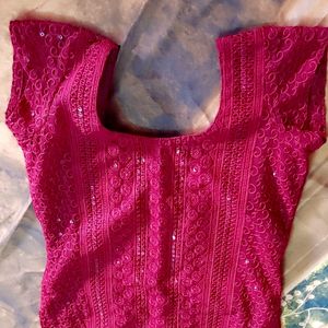 STRAIGHT MAROON KURTA